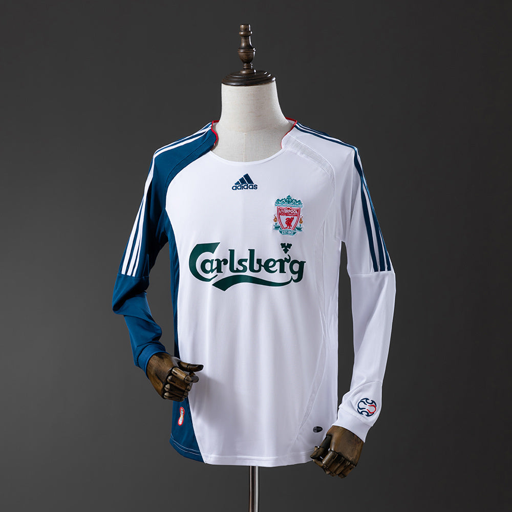 Liverpool Jersey 2006-07 Away Retro Football Kit Long Sleeves