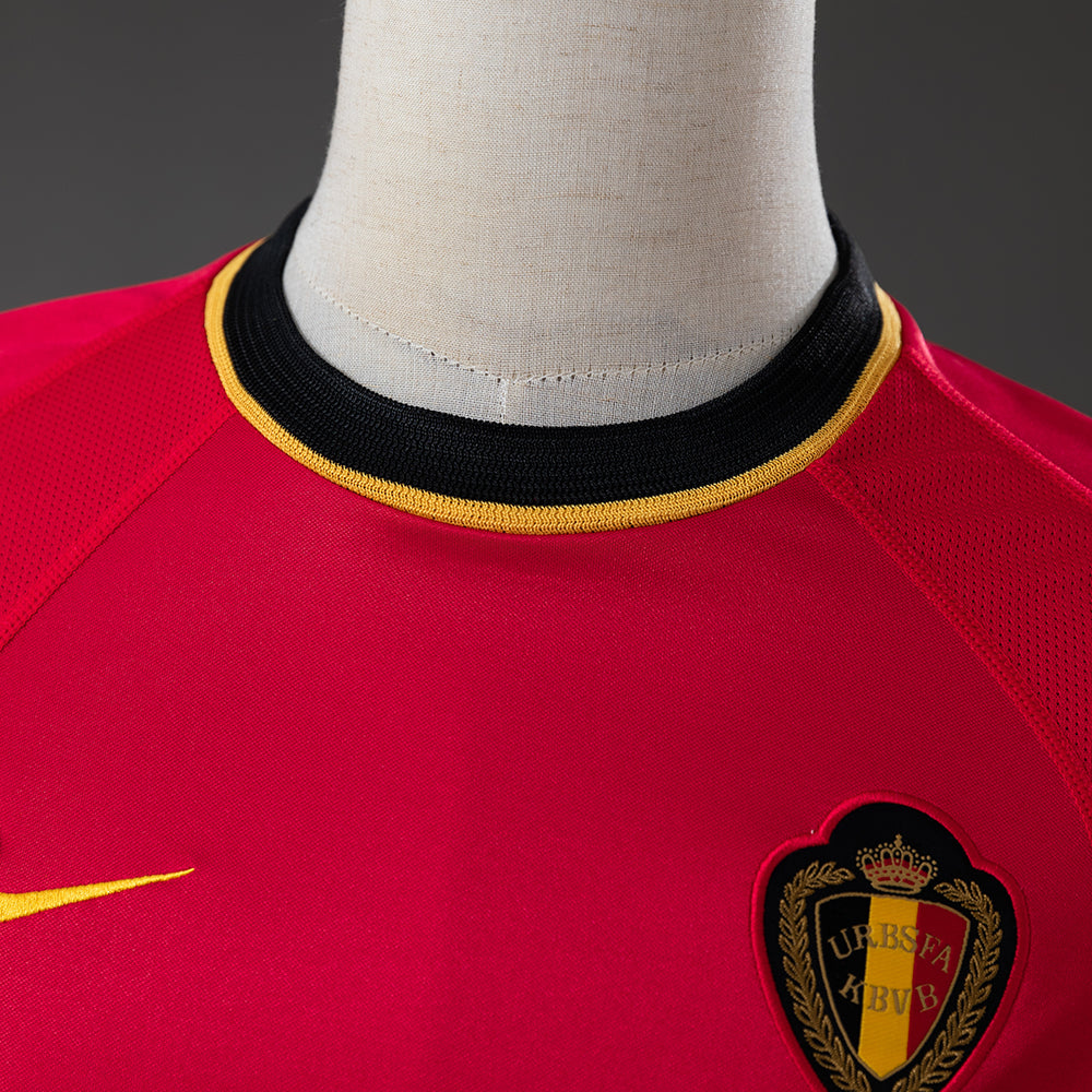 Belgium Home Jersey 2000 World Cup Football Kit Soccer Shirt