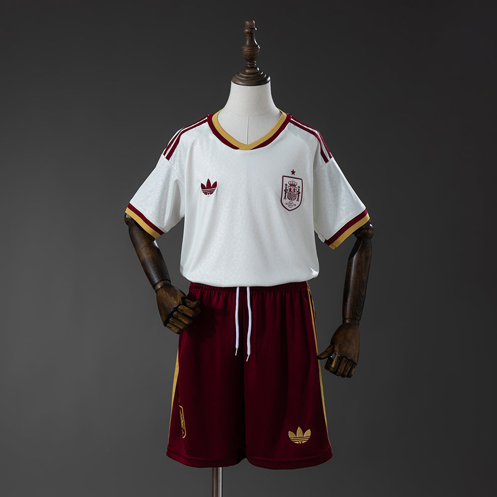 Kids Spain Away Jersey 2026 World Cup Football Kit Soccer Shirt