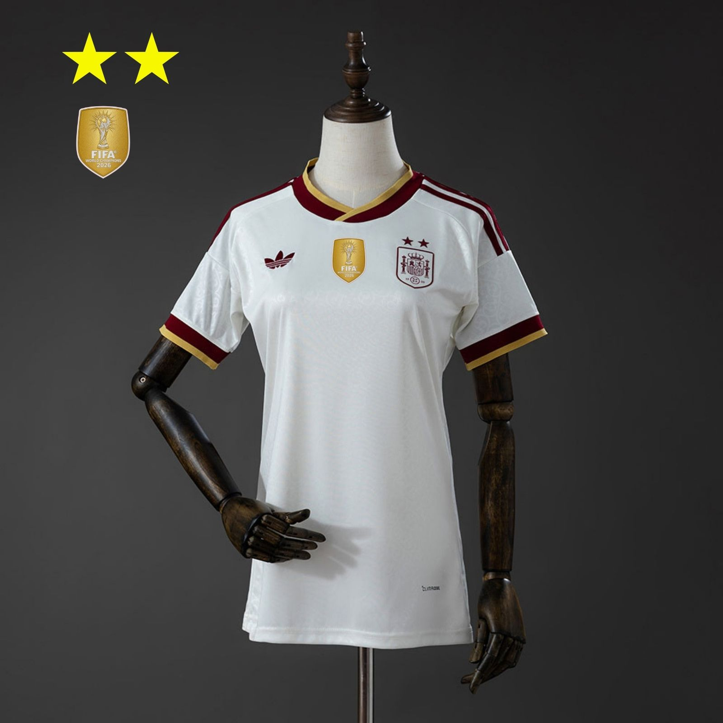 2-Star Women Spain Away Jersey 2026 World Cup Champion Football Kit Soccer Shirt
