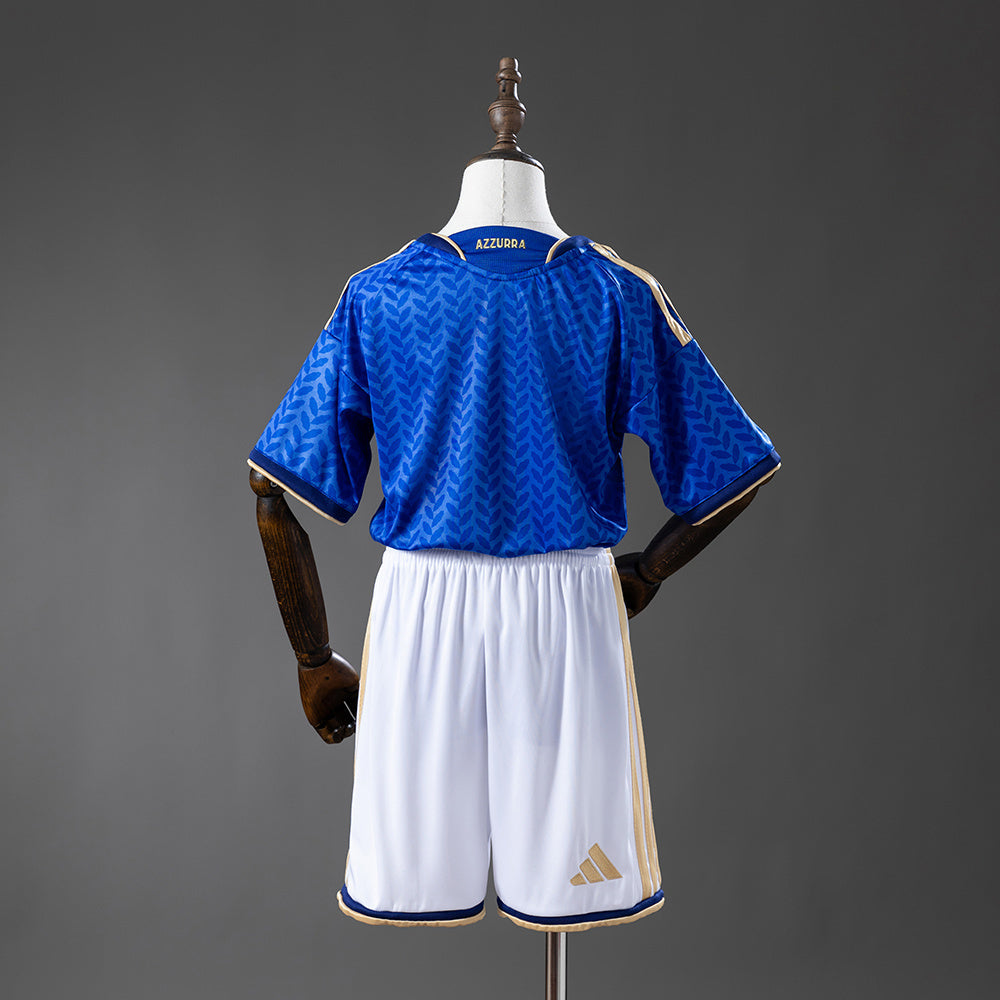 Kids Italy Jersey 2026 World Cup Home Football Kit