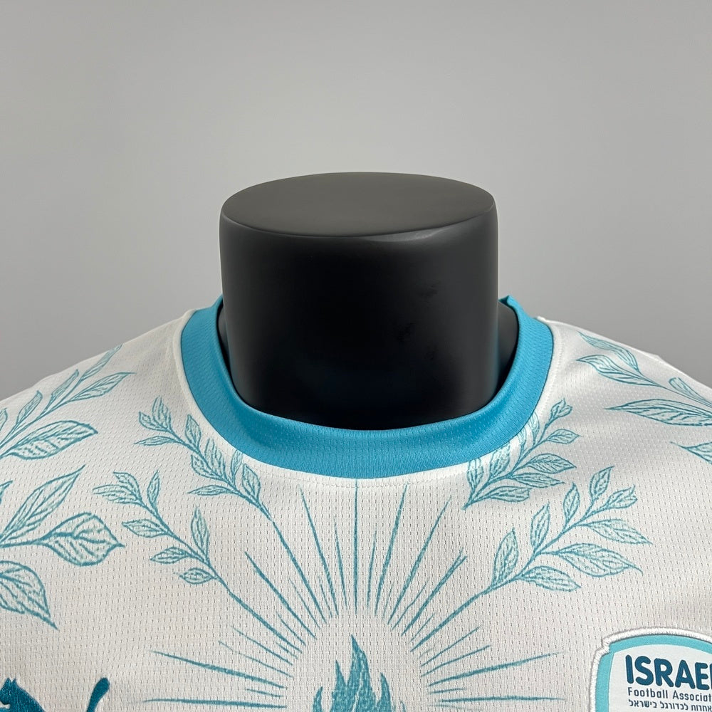 Fans Version Israel Jersey 2025 White Football Kit Soccer Jersey