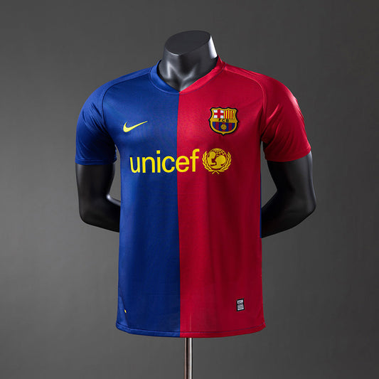 Barcelona Jersey 2008-09 Home Retro Kit Player Version