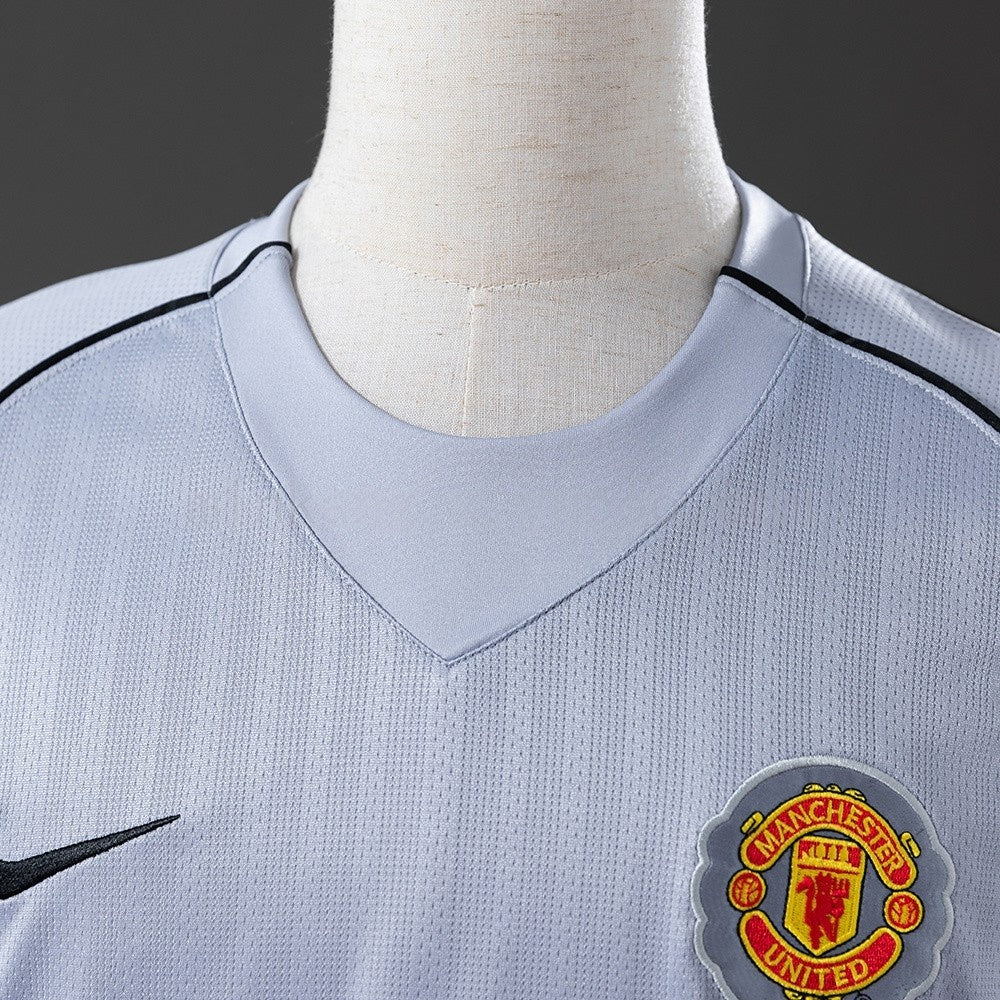Manchester United Jersey 2007/08 Grey Goalkeepe Retro Kit