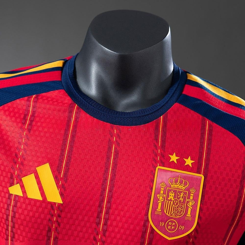 2-Star Player Version Spain Home Jersey 2026 World Cup Champion Football Kit Soccer Shirt