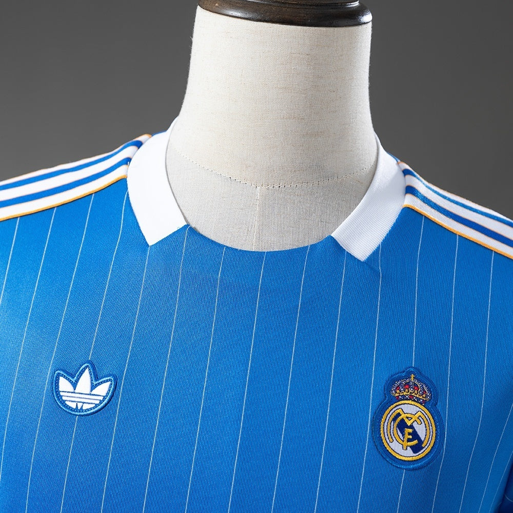 Real Madrid Terrace Icons T-Shirt Blue 2026-2027 Football Kit Soccer Jersey