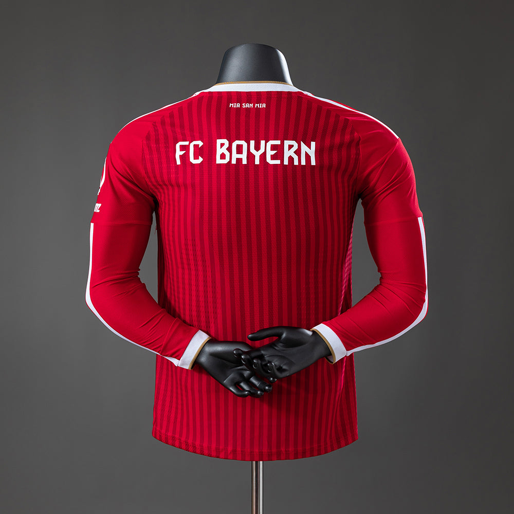 Player Version Bayern Munich Home Jersey 2026-2027 Long Sleeves Football Kit Soccer Shirt