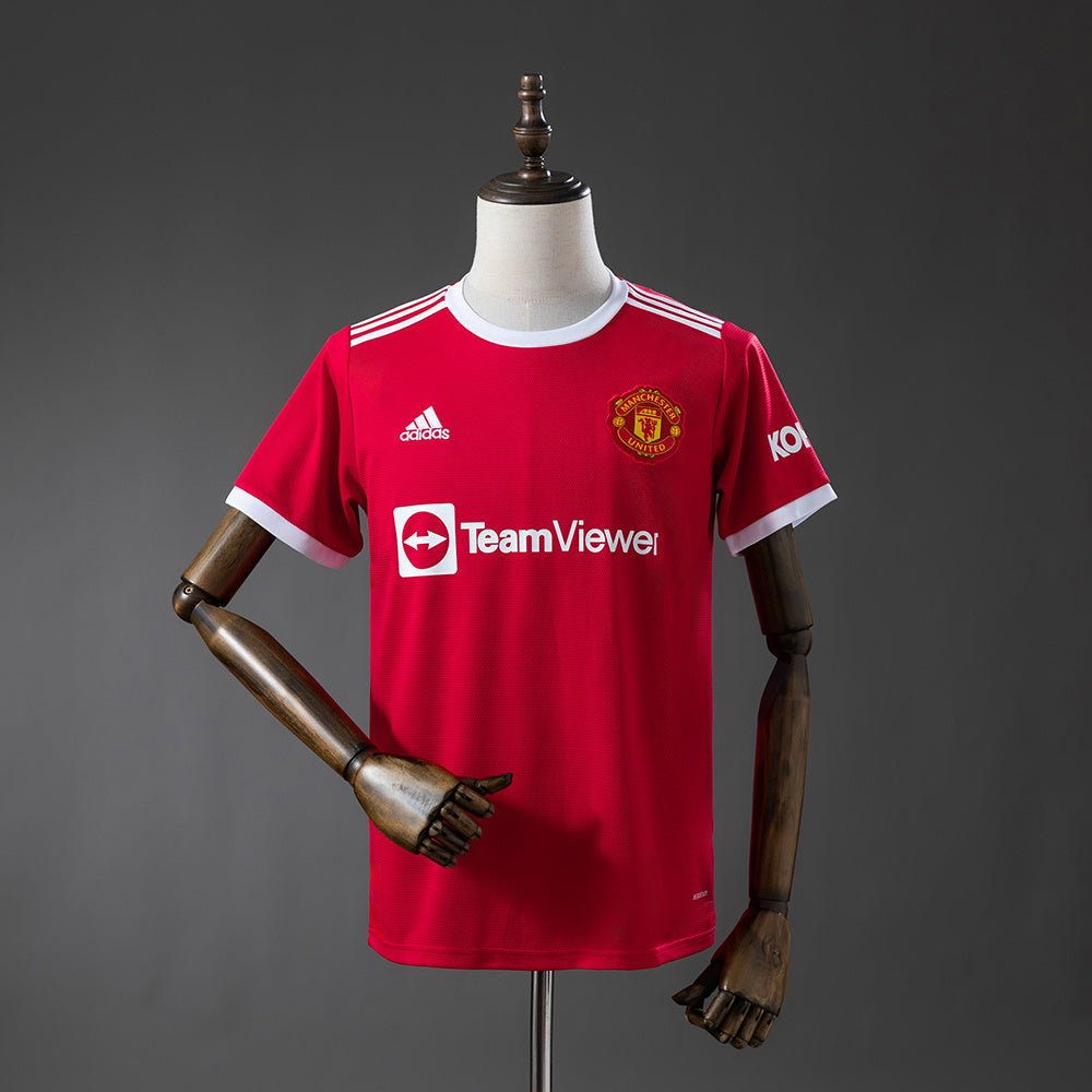 Manchester United Home Jersey 2021-22 Retro Football Kit Soccer Shirt