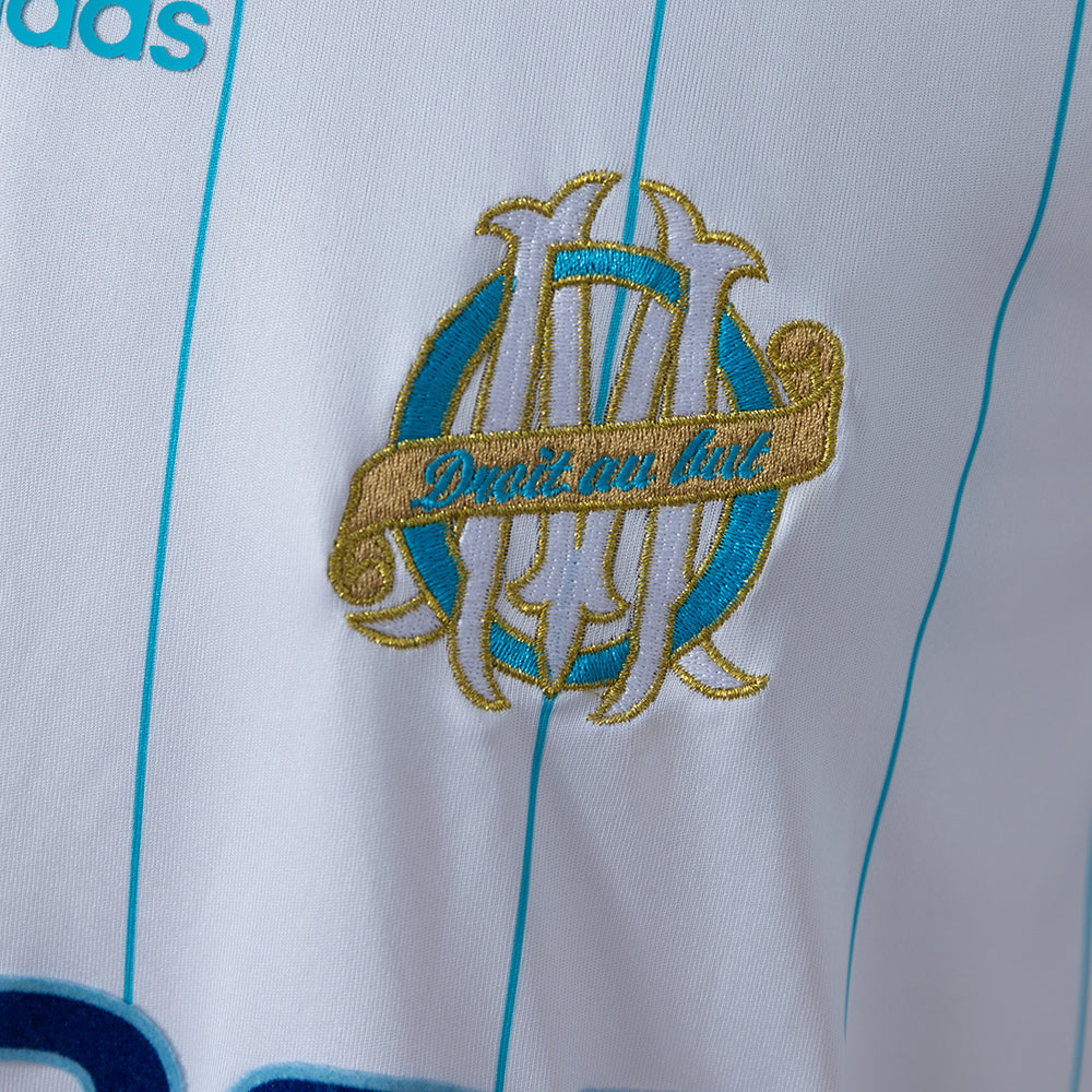 Marseille Home Jersey 2009-2010 Retro Football Kit Soccer Shirt