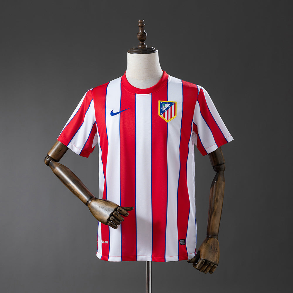 Atletico Madrid Home Jersey 2011-12 Retro Football Kit Soccer Shirt