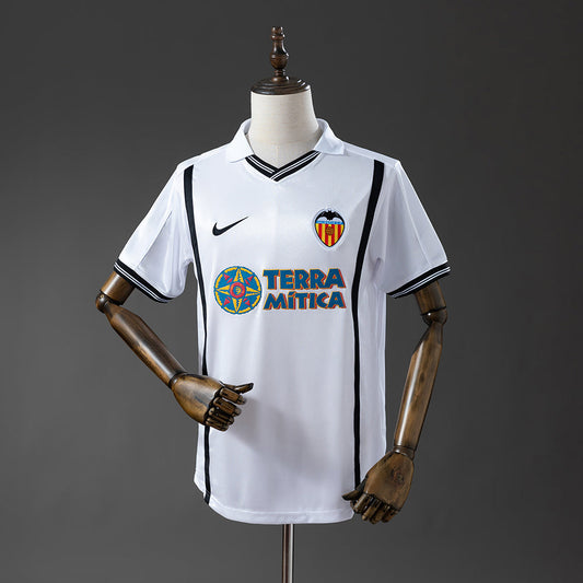 Valencia Jersey 2000-01 Home Retro Football Kit