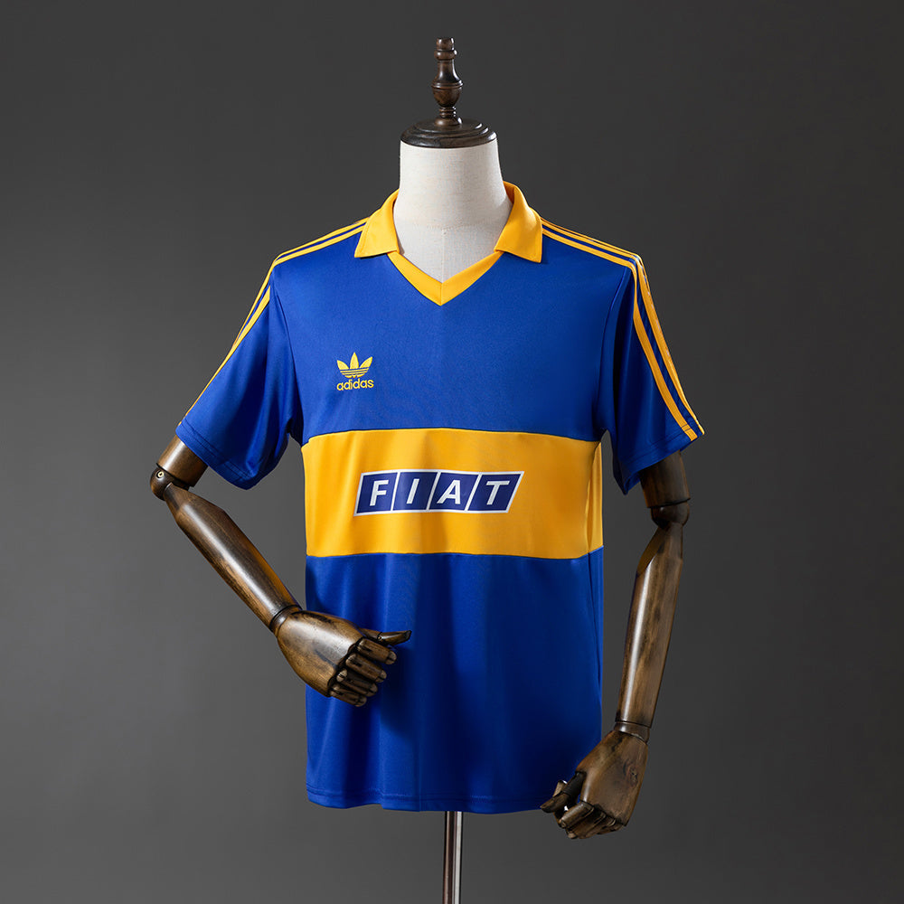 Boca Junios Jersey 1990-91 Home Retro Football Kit
