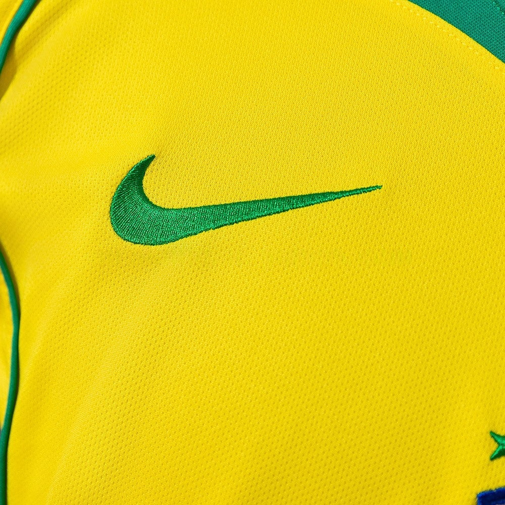Brazil Jersey 2004 Home Retro Football Kit Long Sleeves Soccer Shirt