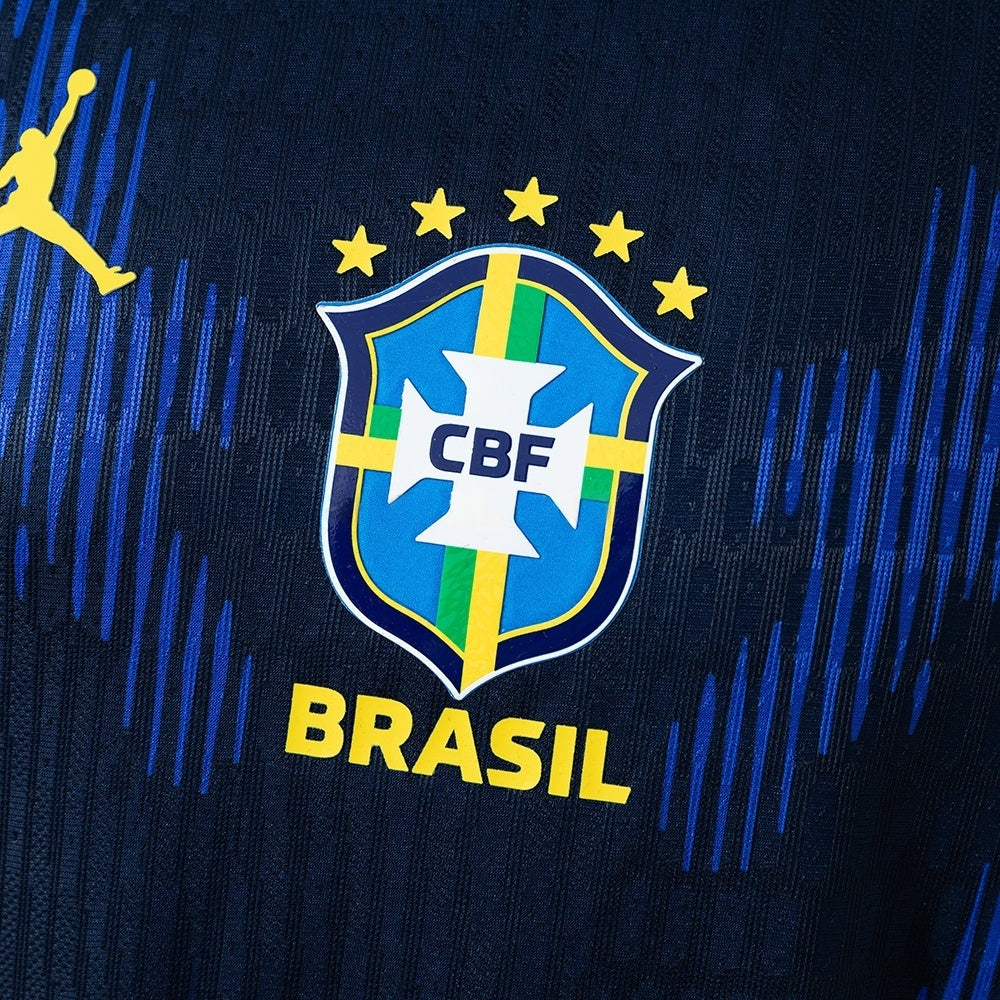 Player Version Brazil Away Jersey 2026 World Cup Long Sleeves Football Kit Soccer Shirt