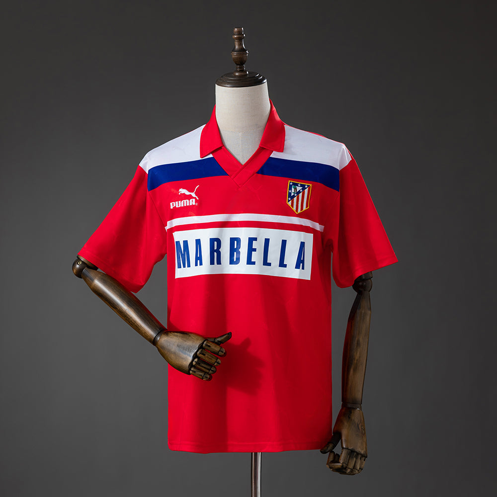 Atletico Madrid Away Jersey 1990-1993 Retro Football Kit Soccer Shirt