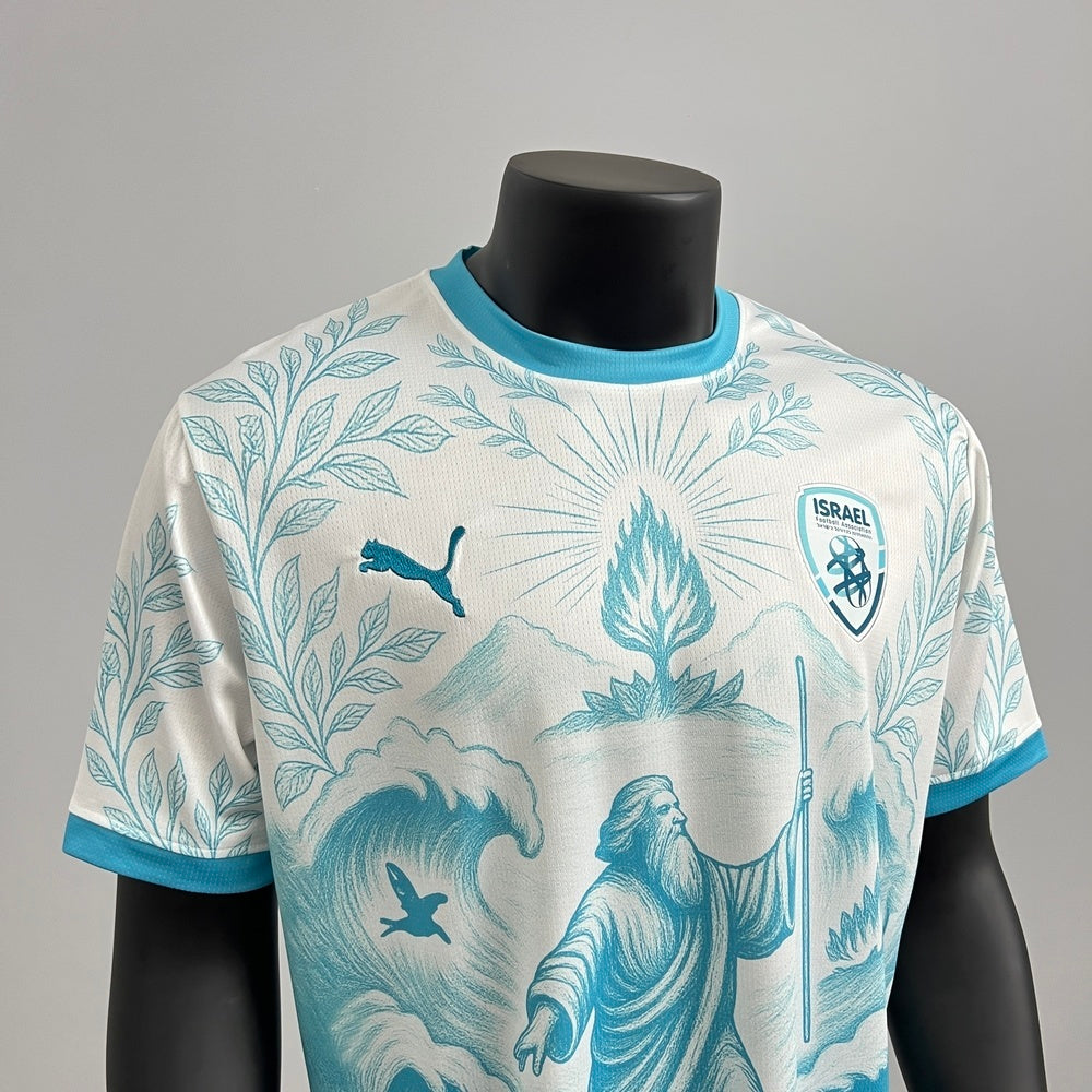 Fans Version Israel Jersey 2025 White Football Kit Soccer Jersey