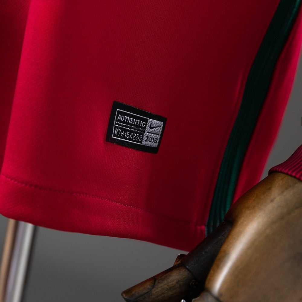 Portugal Jersey 2016 Home Retro Football Kit Long Sleeves