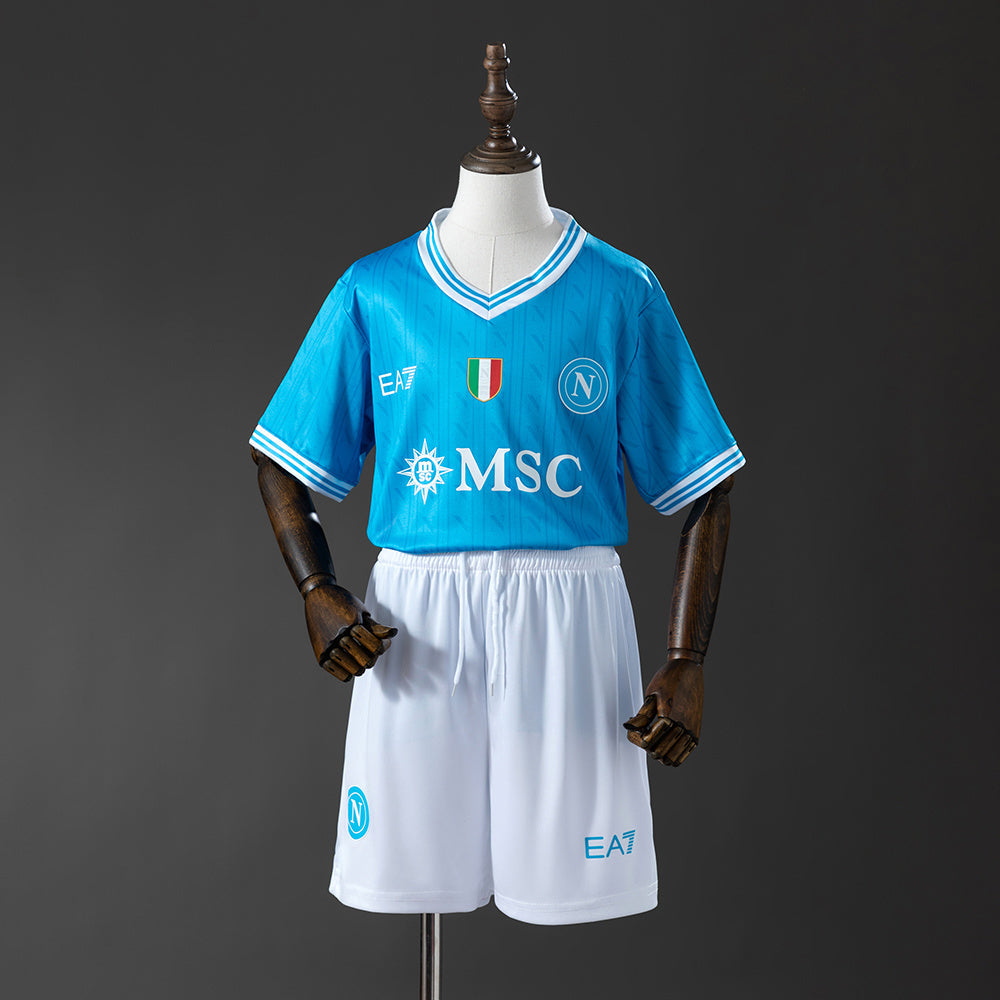 Kids SSC Napoli Jersey 25/26 Home Football Kit