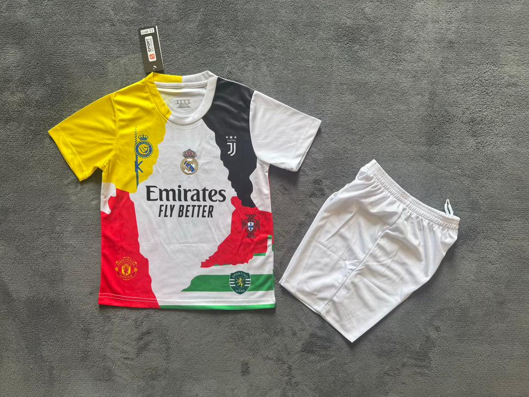 Kids Ronaldo Jersey 25/26 All Team Football Kit