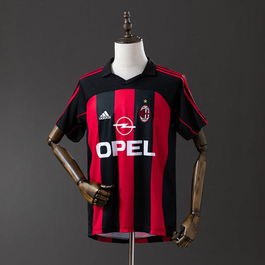 AC Milan Jersey 2000-02 Home Retro Football Kit