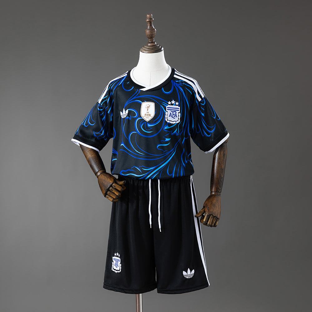Kids Argentina Away Jersey 2026 World Cup Football Kit Soccer Shirt