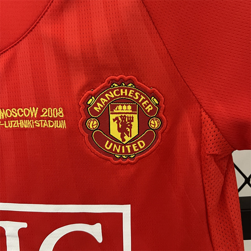 Retro Kids Manchester United Home Jersey 07/08