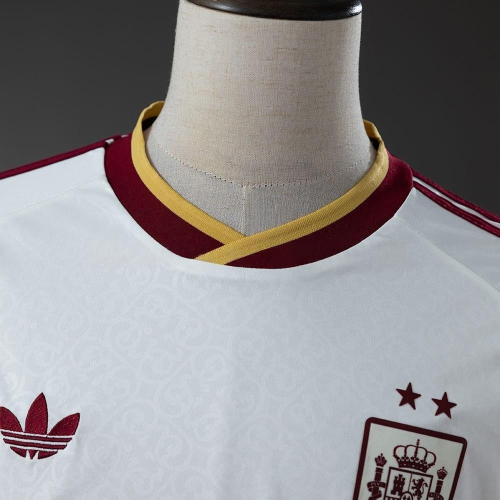 2-Star Spain Away Jersey 2026 World Cup Champion Long Sleeves Football Kit Soccer Shirt