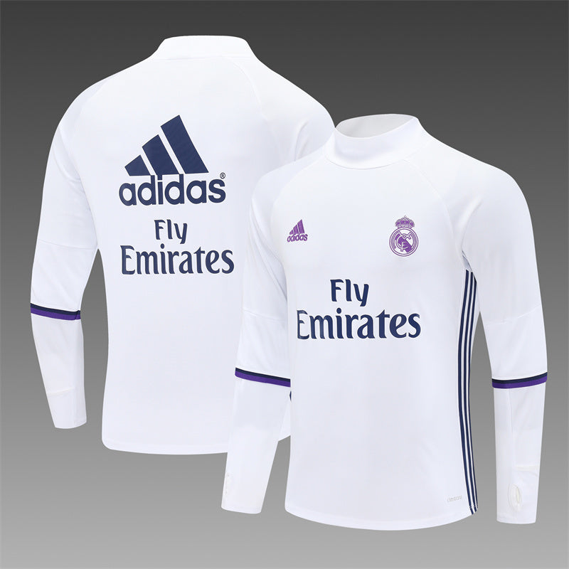 Retro Real Madrid Training Tracksuits 2016-17 Football Kit Soccer Jersey