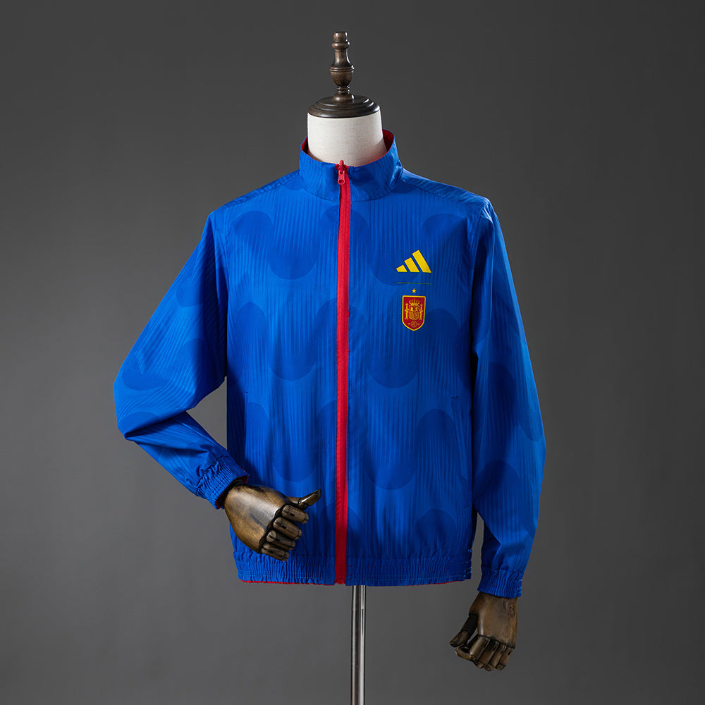 Spain Windbreaker 2026 Reversible Football Soccer Jacket