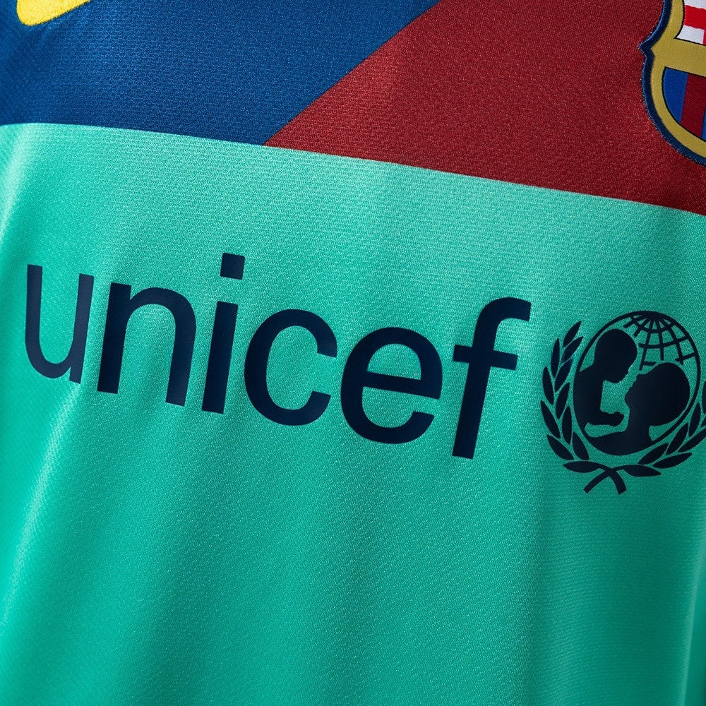 Barcelona Jersey 2010-11 Away Retro Football Kit Long Sleeves Soccer Shirt