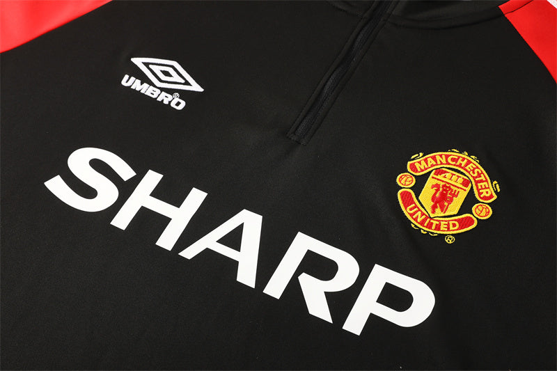 Retro Manchester United Training Tracksuits 1998-99 Football Kit Soccer Jersey