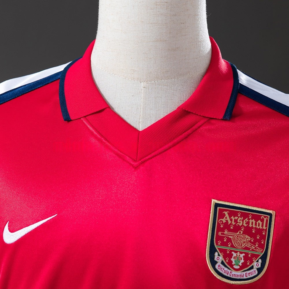 Arsenal Jersey 2001-02  Home Retro Football Kit Long Sleeves
