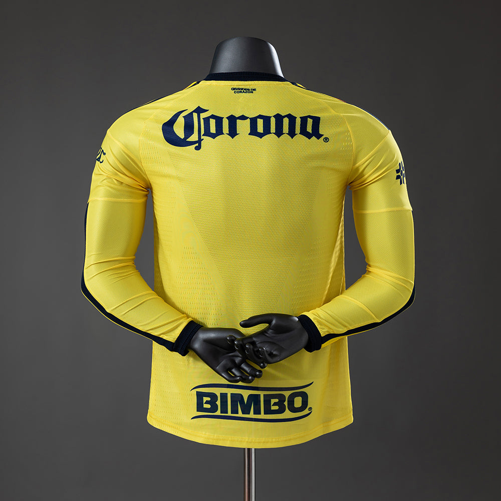 Player Version Club America Home Jersey 2026-2027 Long Sleeves Football Kit Soccer Shirt