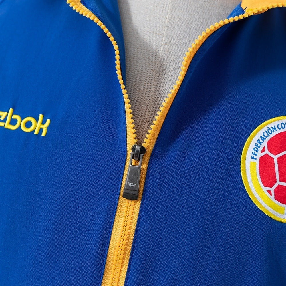 Colombia Windbreaker 1998 Blue Football Soccer Jacket