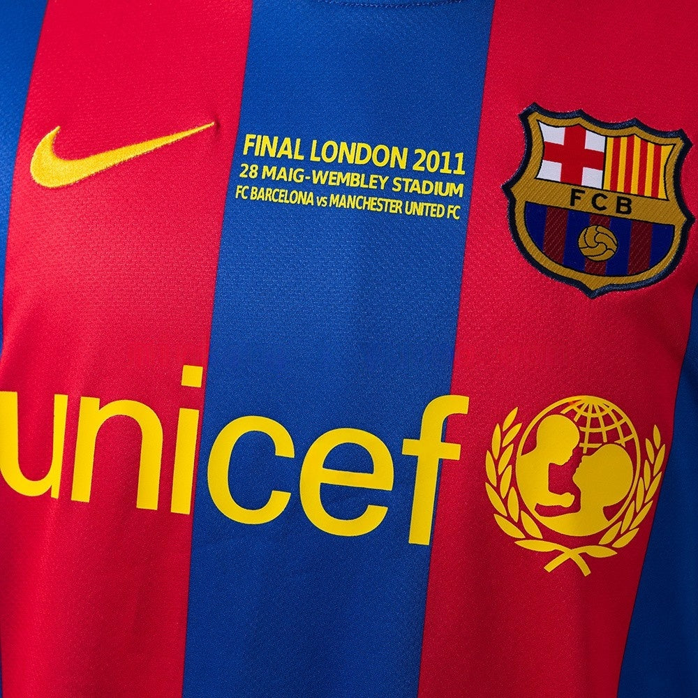 Barcelona Jersey 2010-11 Home Retro Kit Long Sleeves