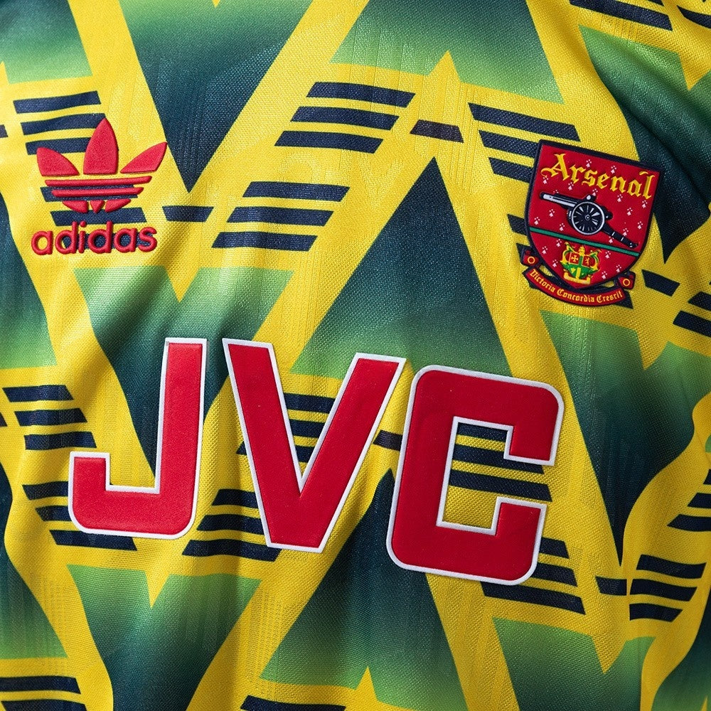 Arsenal Jersey 1991-93 Away Retro Football Kit Long Sleeves