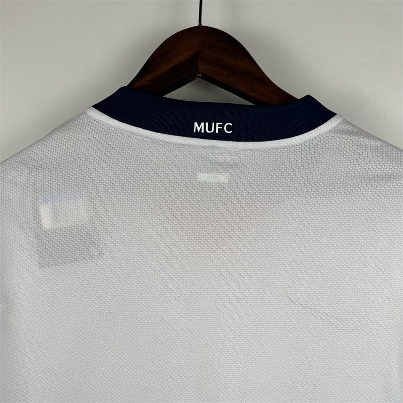 Manchester United Jersey Away Kit 2007/08 Retro Long Sleeves Football Team Soccer Shirt