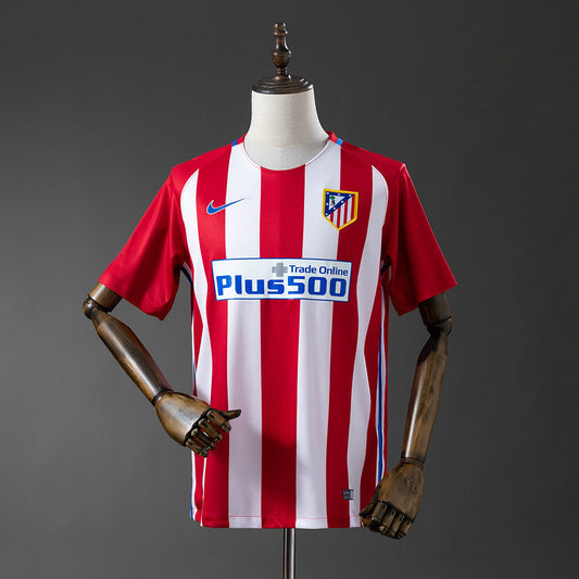 Atletico Madrid Jersey 2016-17 Home Retro Football Kit