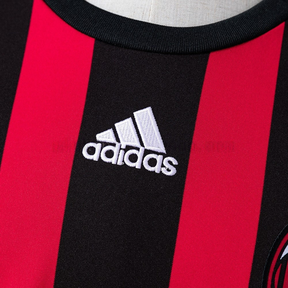 AC Milan Jersey 2008-09 Home Retro Football Kit Long Sleeves
