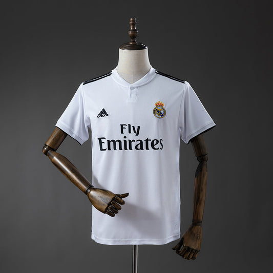 Real Madrid Home Jersey 2018-19 Retro Football Kit Soccer Shirt