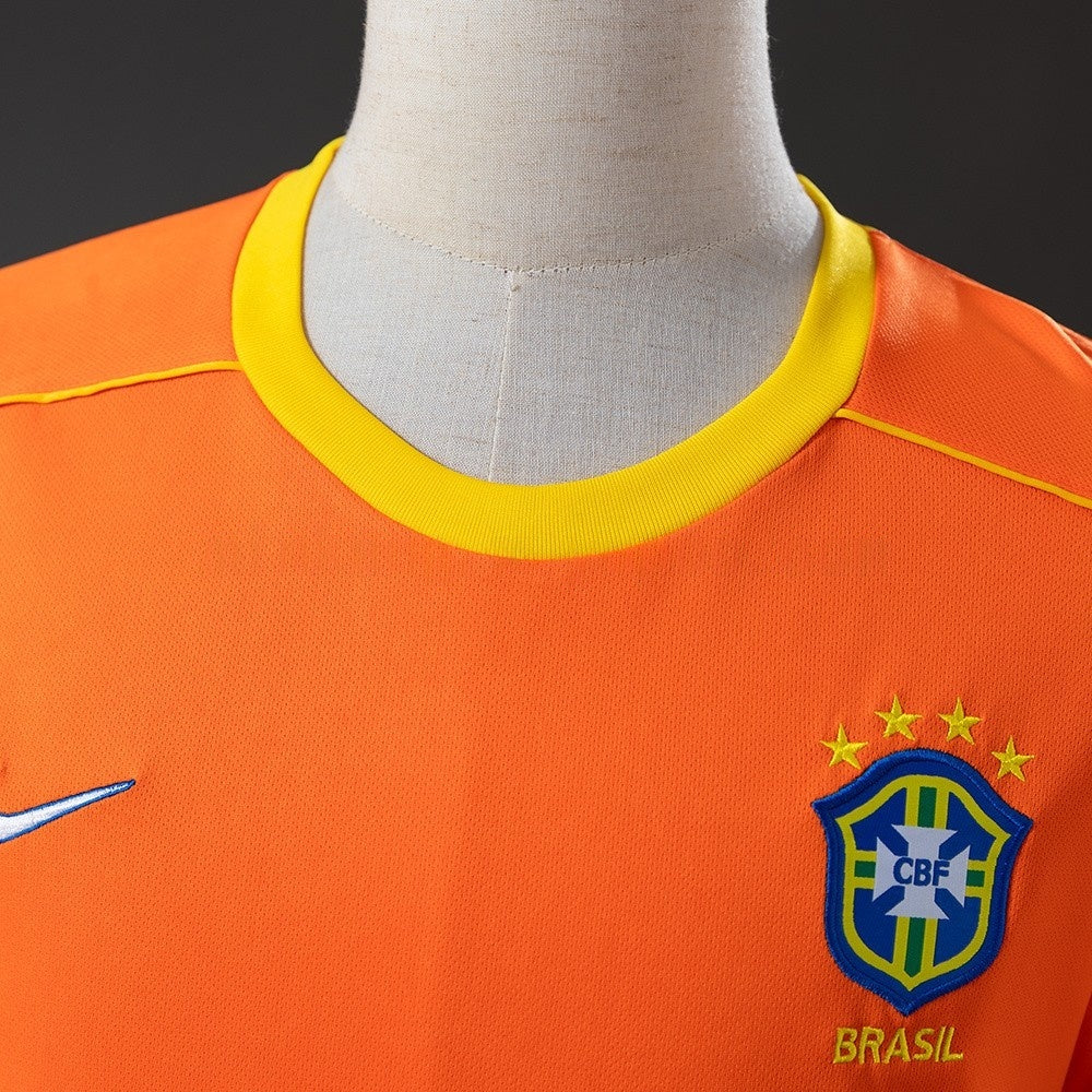 Brazil Jersey 1998 Goalkeeper Retro Football Kit Long Sleeves