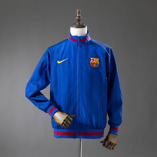 Barcelona Windbreaker 2025/26 Blue Football Soccer Jacket