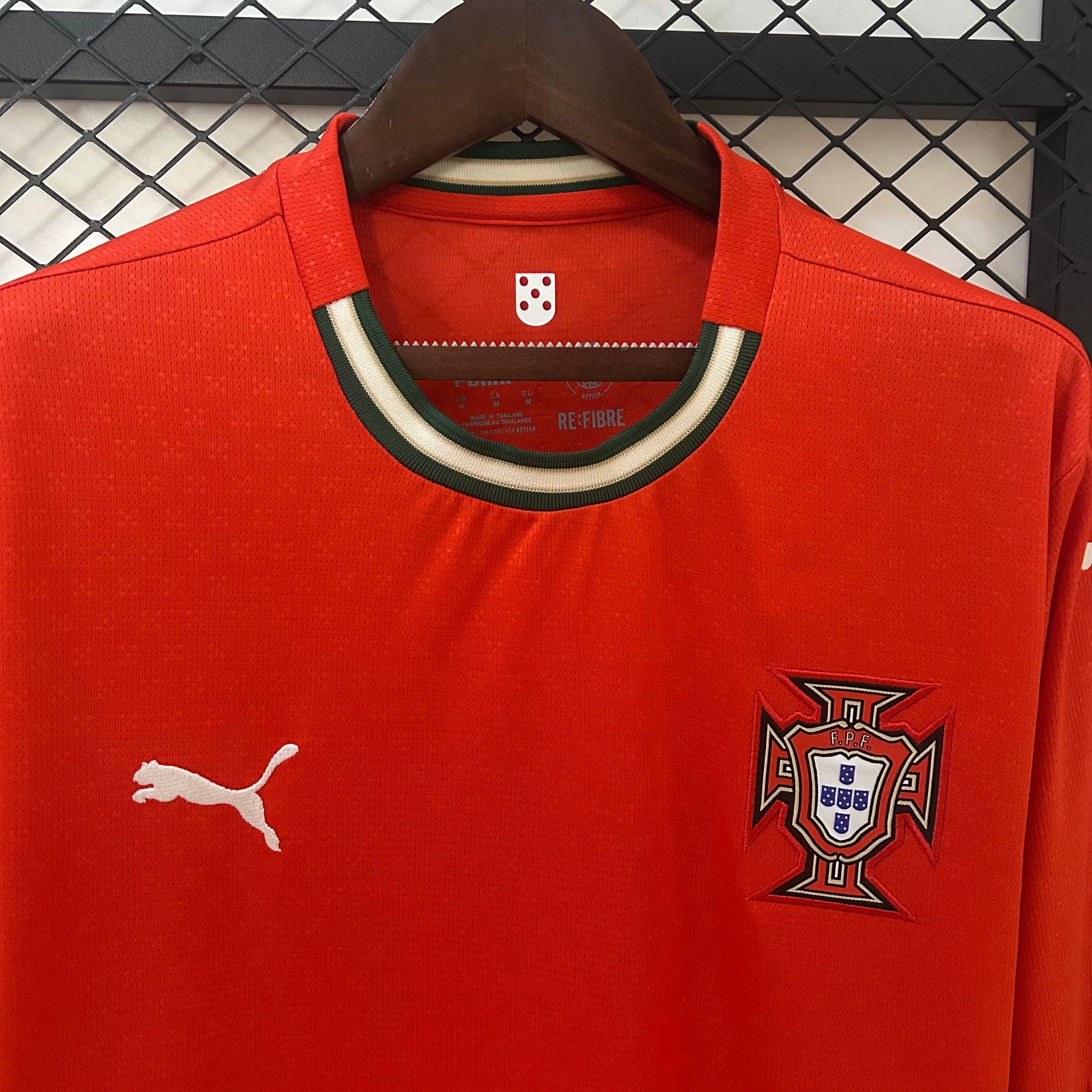 Portugal Jersey 25/26 Home Long Sleeves Ronaldo Football Kit Soccer Jersey
