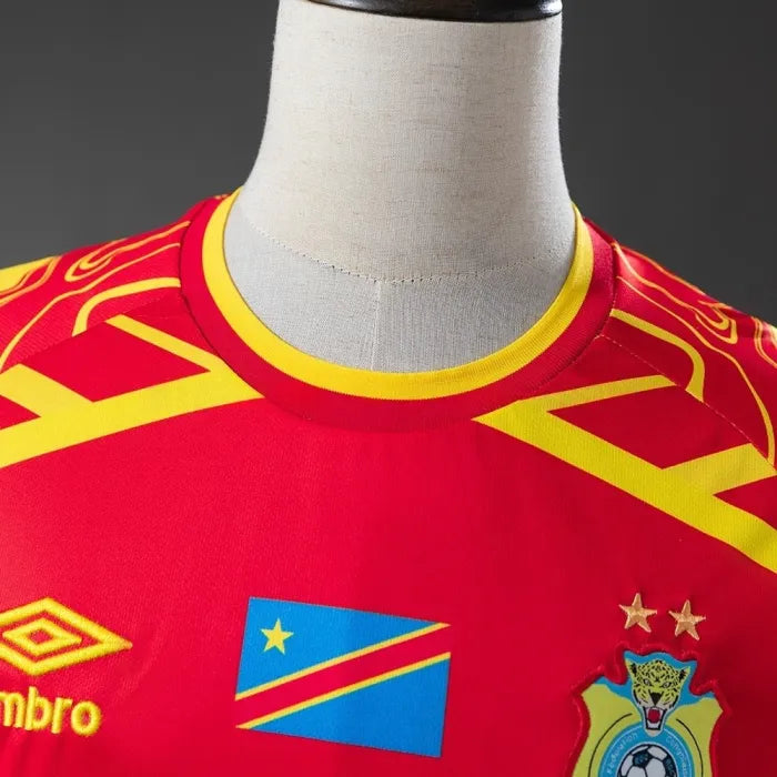 Congo Red Jersey 2026 World Cup Football Kit Soccer Shirt
