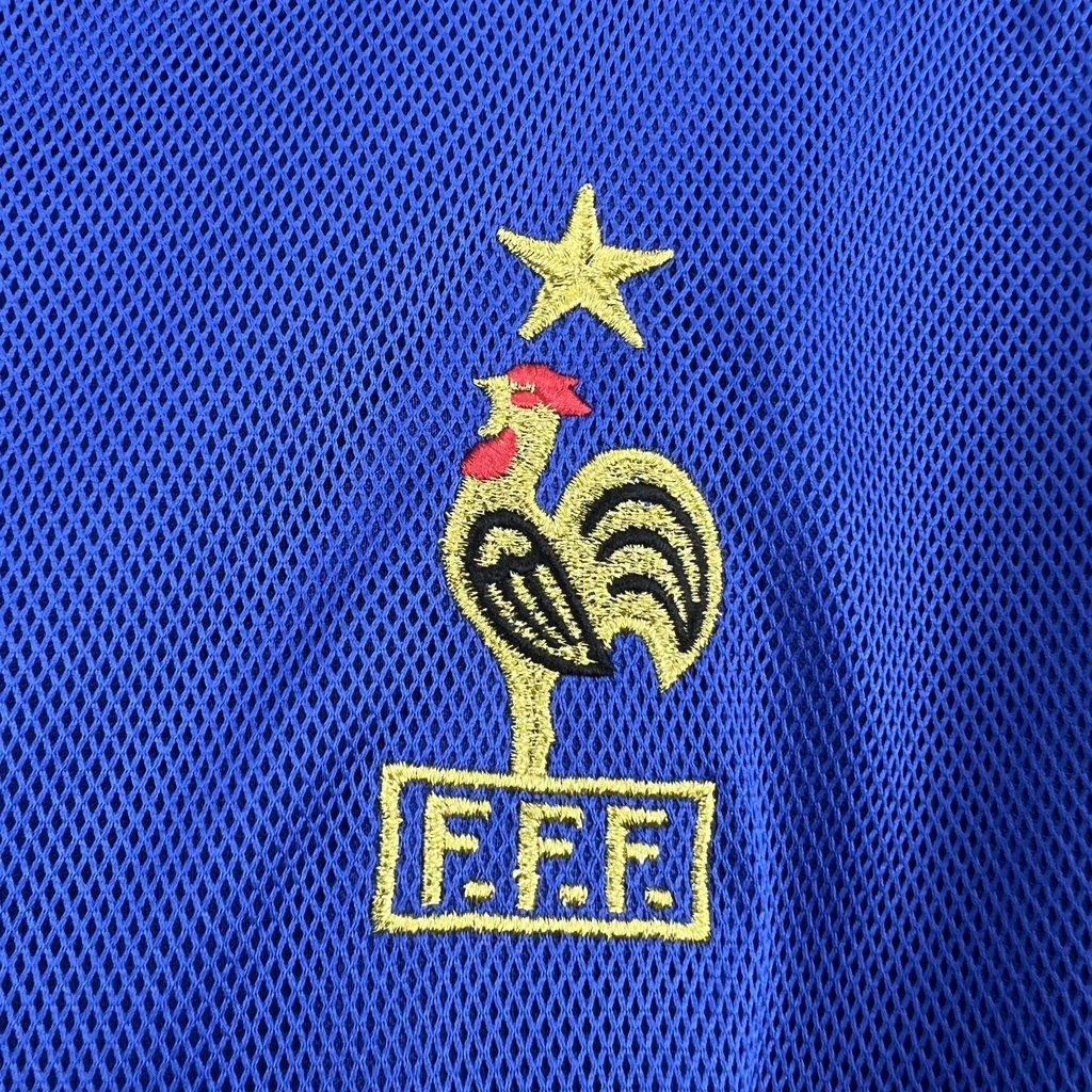 France Home Jersey 2002 Retro Football Kit Soccer Shirt