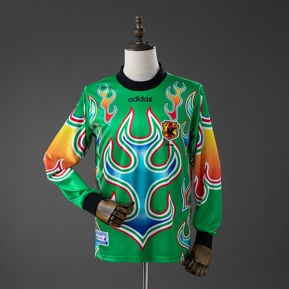 Retro Japan GK Jersey 1998 Long Sleeves Football Kit Soccer Shirt