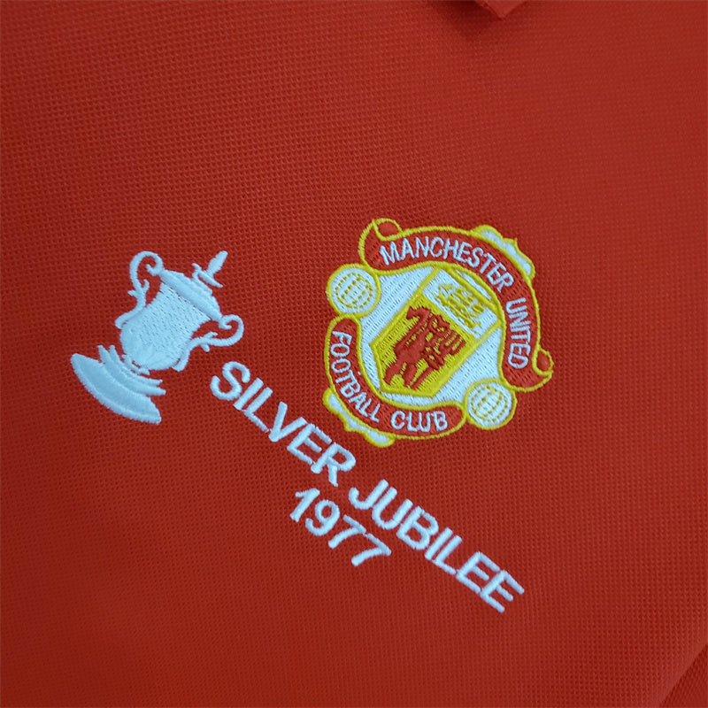 Manchester United Jersey Home Kit 1977 retro Football Team Soccer shirt