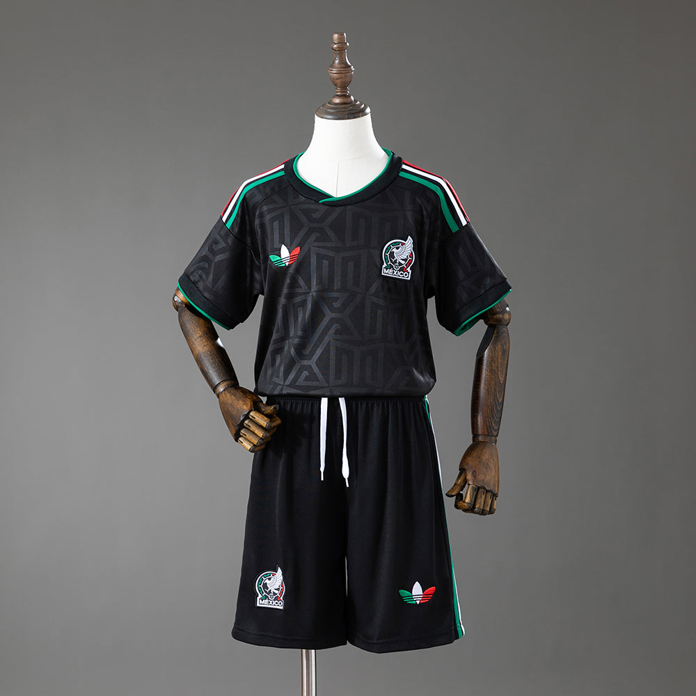 Kids Mexico Third Jersey 2026 World Cup Football Kit Soccer Shirt