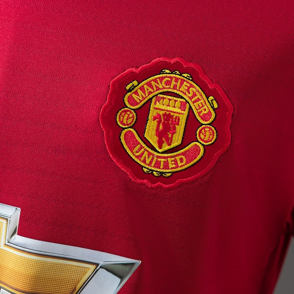 Manchester United Home Jersey 2018/19 Retro Long Sleeves Football Kit Soccer Shirt
