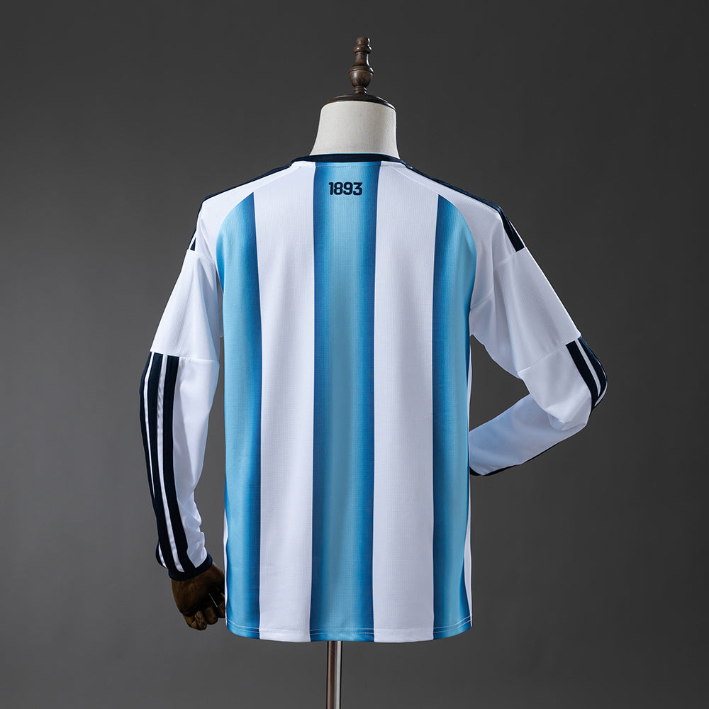 Argentina Home Jersey 2026 World Cup Long Sleeves Football Kit Soccer Shirt